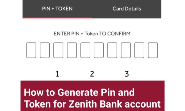 How to generate Pin and Token for Zenith Bank app